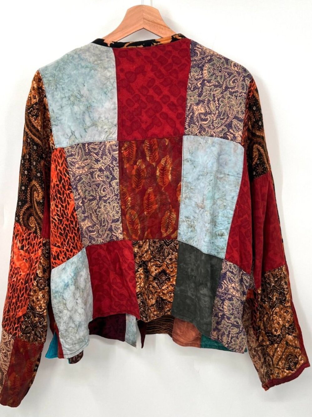 Reversible Patchwork Boho Boxy Jacket - Picture 3 of 5